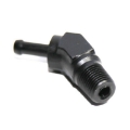 1/8"NPT Male to 3/16" Hose Barb 45Degree Fuel Oil Gas Line Fitting Adapter Black