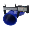 4-Ply Silicone 2" Coupler 45 Degree Angled Elbow Hose Blue High Performance