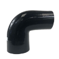 Brand NEW 2" To 2.5" Black 90 Degree Silicone hose Coupler 4 layer polyester