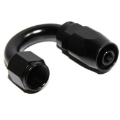 EMUSA AN-6 AN6 180° Deg Swivel Fuel Oil Gas Line Hose End Fitting Adapter BLACK