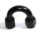 (one) 10AN AN-10 180 Degree Swivel Fuel Oil Gas Line Female to Female Fitting