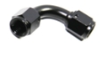 Picture of (one) AN4 Female to 4AN AN-4 Female 90 Degree Flare Swivel Fitting Adapter Black